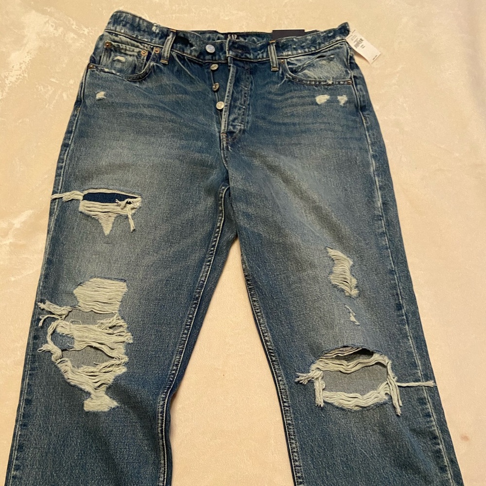 Distressed jeans